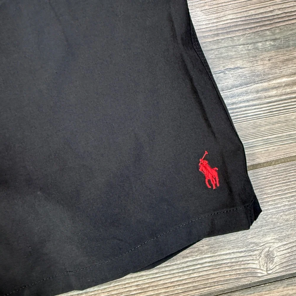 Polo Ralph Lauren Mens Size 3XLT Swim Trunks Black Cargo Board Short Stretch NWT